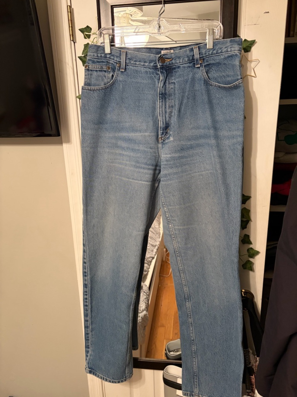 L.L. Bean Light Blue Straight-Leg Women's Jeans